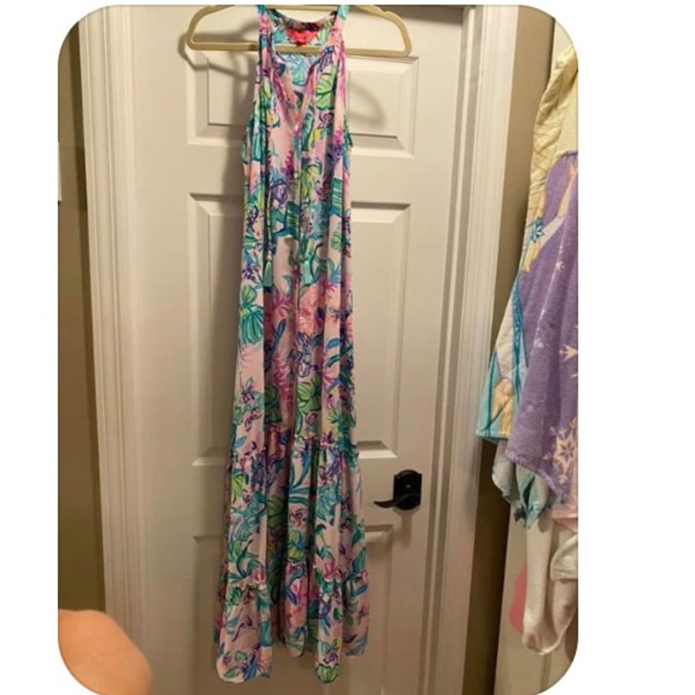 Lilly Pulitzer mermaid in the shade maxi xs nwot